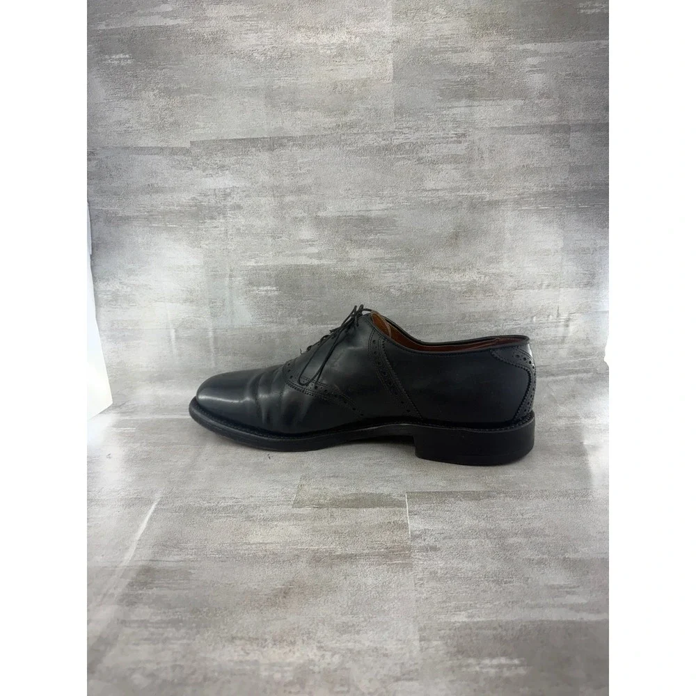 Allen Edmonds Shelton Men Black Leather Wingtip Brogue Oxford Dress Shoes 12.5D